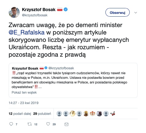 Rzeczpospolita posłużyła się nieprawdziwymi danymi. Redakcję poprawiła minister Elżbieta Rafalska