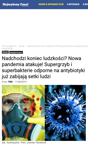 Najwyższy czas! ogłosiło 