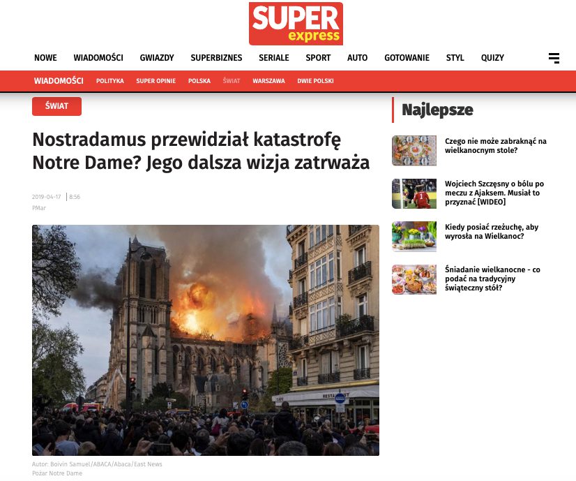 Pożar paryskiej katedry Notre-Dame sprowokował lawinę fake newsów i teorii spiskowych