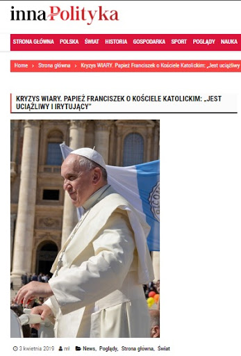 Poważna manipulacja słowami papieża Franciszka. Mylące oskarżenia wobec duchownego