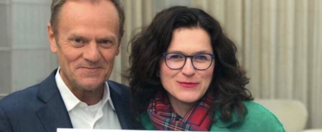 Aleksandra Dulkiewicz i Donald Tusk