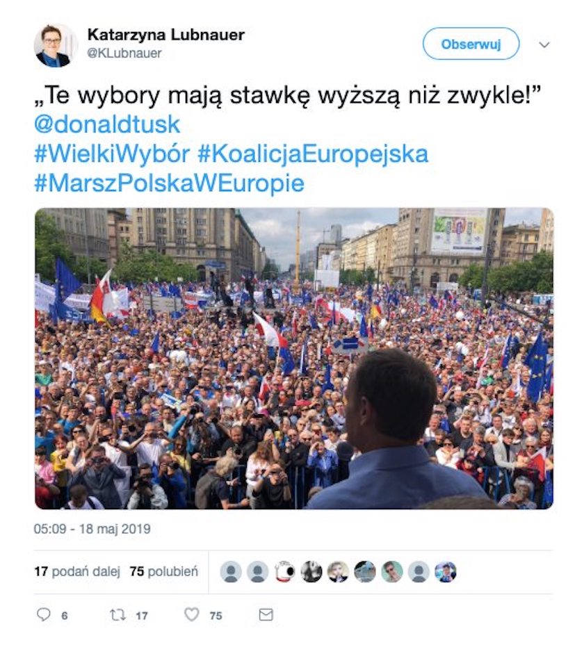 Sprzeczne informacje ws. frekwencji na marszu Polska w Europie obiegły sieć i rozpoczęły polityczną dyskusję