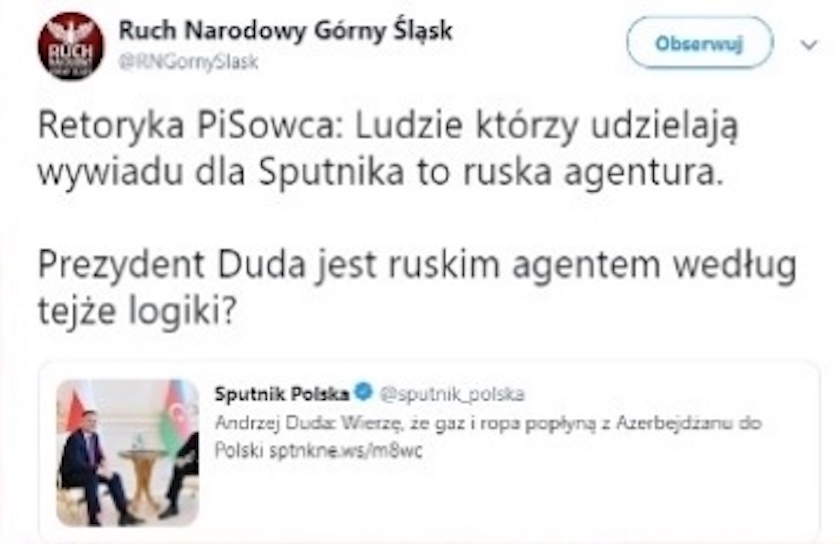 Przedstawiciele Ruchu Narodowego dokonali przekłamania, próbując obronić liderów Konfederacji przed oskarżeniami o powiązania z rosyjskim wywiadem