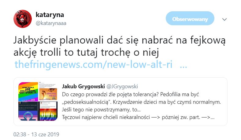 Grupa obrońców pedofilii, która nie istnieje. Trolle ukryte za ruchem LGBTP