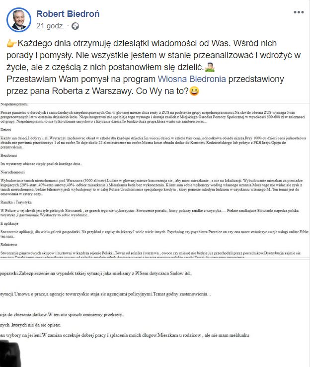 Fronda przypisuje Biedroniowi program polityczny: ,Randka połączona z turystyką (prostytucją) będzie motorem gospodarki