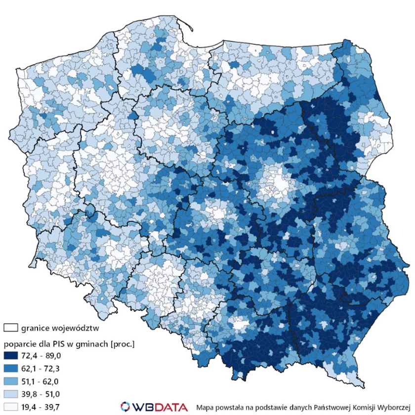 Fałszywa mapa, pokazująca zależność między wynikami wyborów do PE i przemocy domowej oraz alkoholizmu, obiegła Twittera