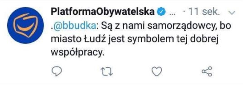 Afera wokół spektakularnego błędu ortograficznego na Twitterze PO. Media obwiniły Borysa Budkę, ten zaprzecza