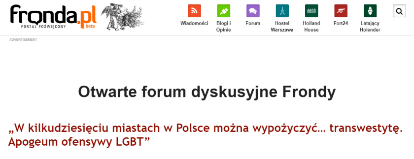 Szereg mediów przekazał, że w kilkudziesięciu miastach można wypożyczyć transwestytę. Manipulacje wokół akcji edukacyjnej