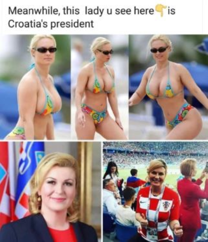 Inny Express przekazał nieprawdziwą informację, że do sieci wyciekła sekstaśma prezydent Chorwacji. Tekst opatrzono fałszywą fotografią