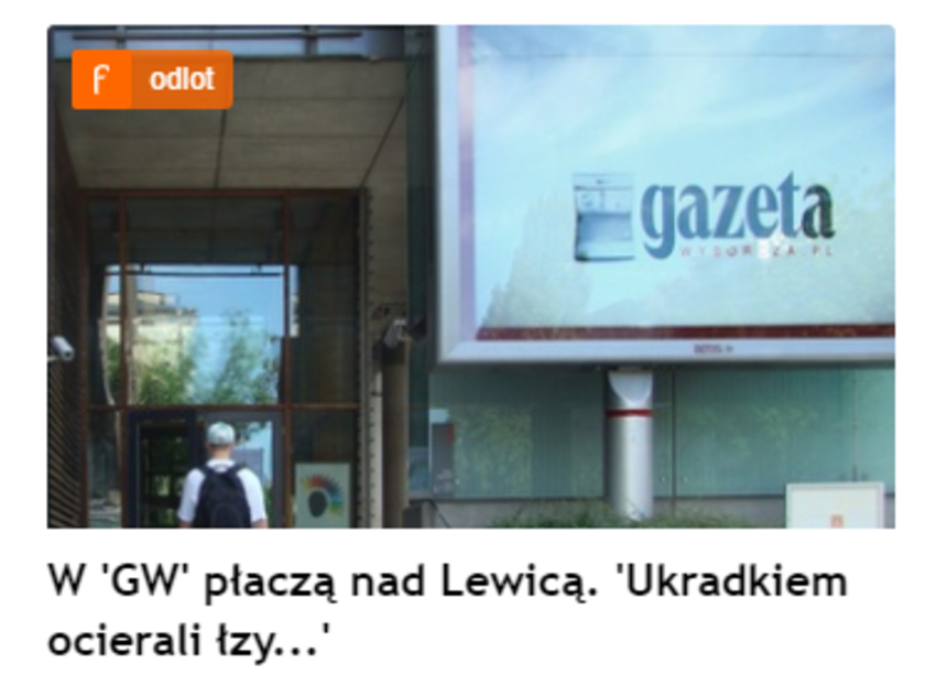 Fronda chciała wyśmiać tekst Wyborczej o lewicowej koalicji. Przeinaczono sens jego ważnej części