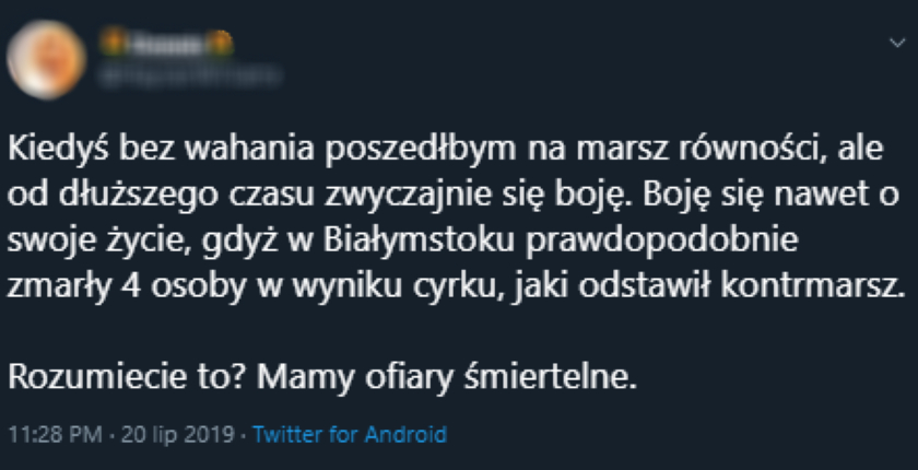 Marsz Równości w Białymstoku bez ofiar śmiertelnych. Policja zaprzecza tragicznym plotkom