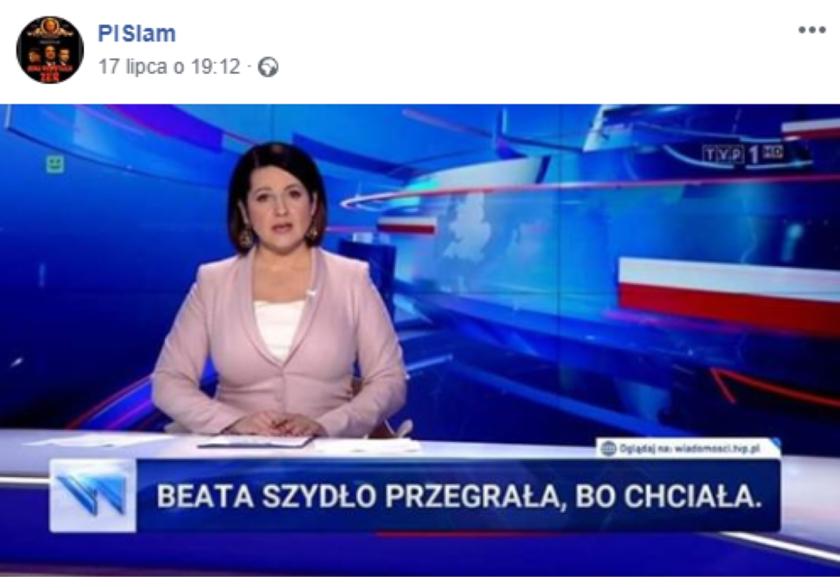 To nie jest prawdziwy pasek Wiadomości TVP. Powstał dla żartu, ale nabrało się na niego wielu internautów