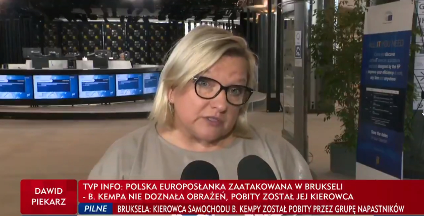 TVP informowało o napaści na Beatę Kempę i motywowało sprawę politycznie. Prokuratura przedstawiła inną wersję zdarzeń