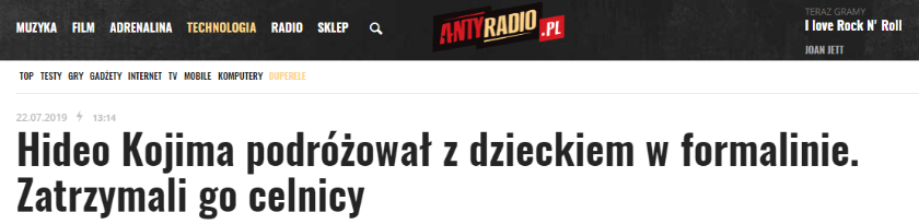 Płód w bagażu znanego twórcy gier? Okazało się, że to nietypowy gadżet