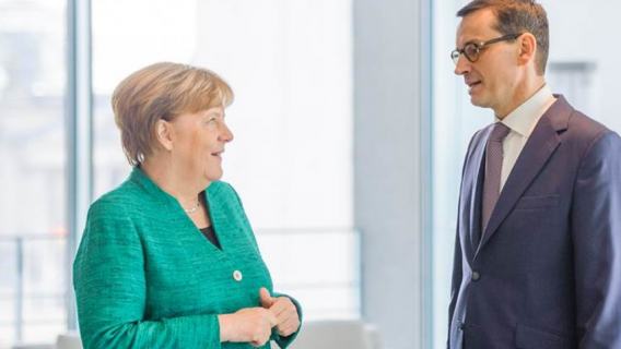 Angela Merkel i Mateusz Morawiecki