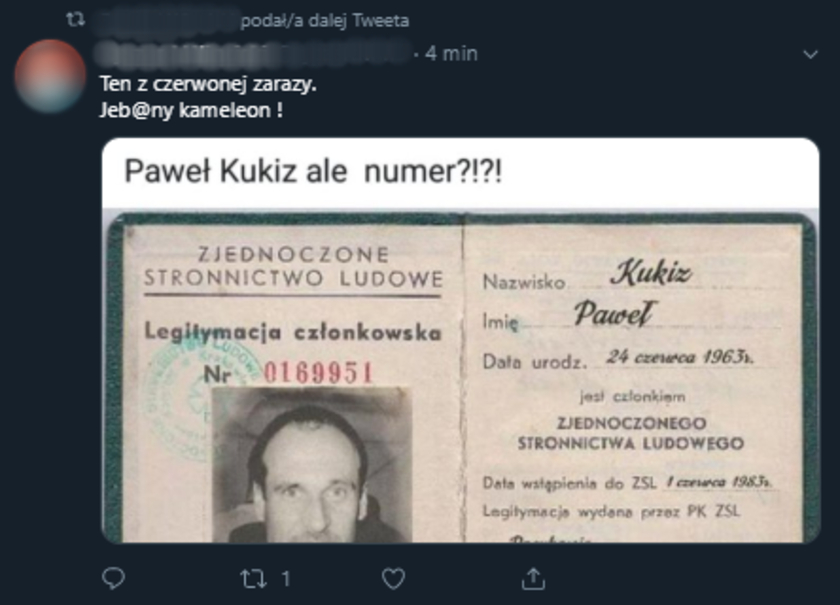 Paweł Kukiz Twitter