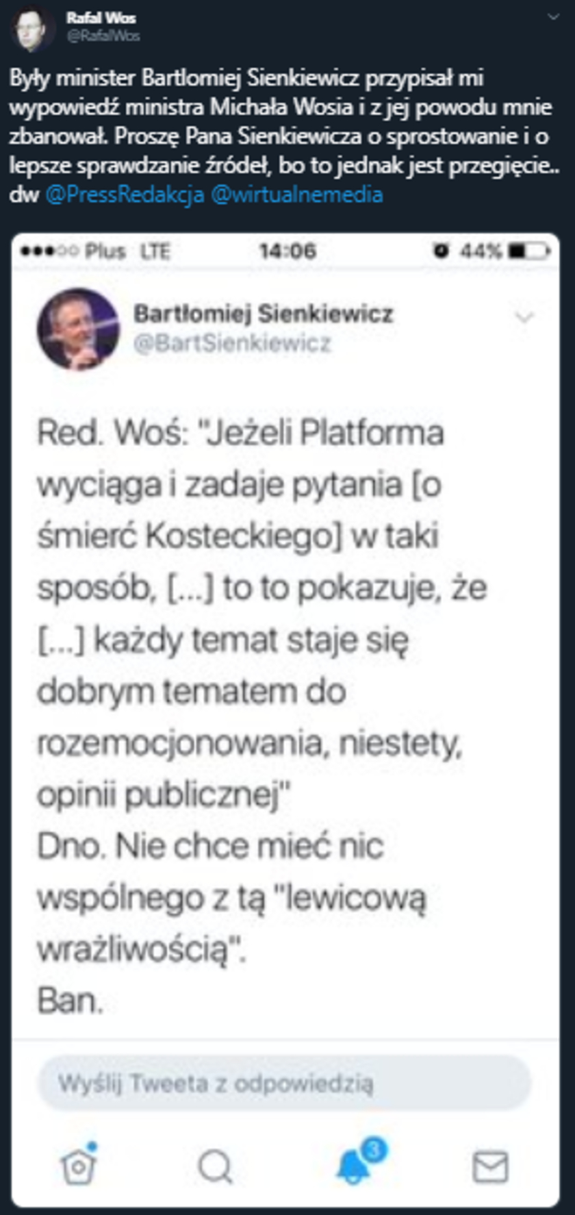 MSWiA: pomyłka byłego ministra