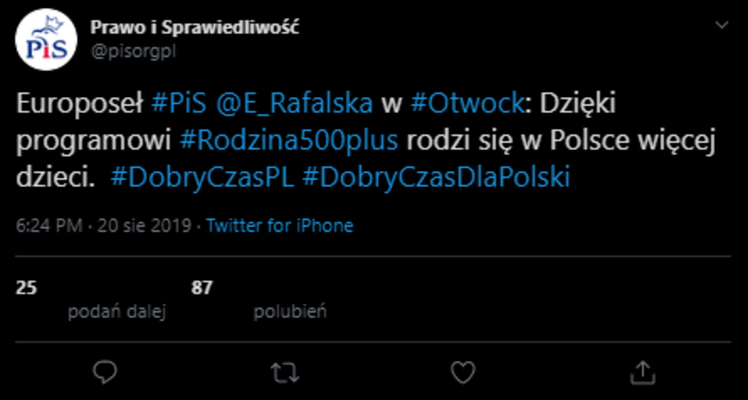 PiS cytuje Rafalską