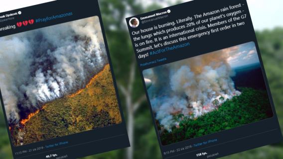 Pożary lasów w Amazonii zdjęcia