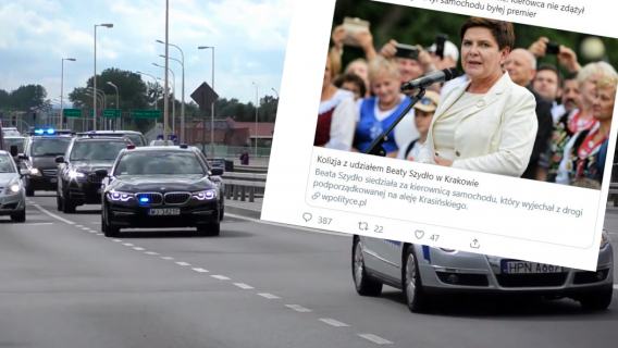 Beata Szydło doprowadziła do kolizji