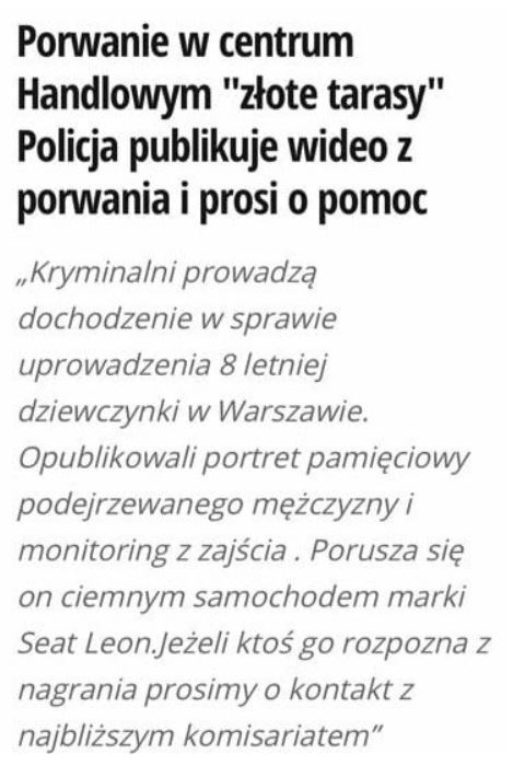 Policja ostrzega przed nieprawdziwymi wiadomościami, zawierającymi niebezpieczny link