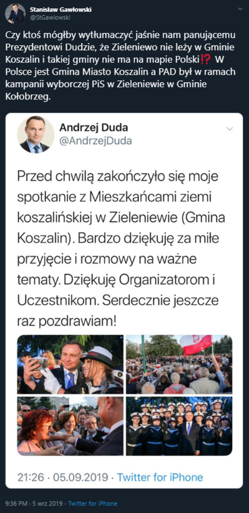 Andrzej Duda Kołobrzeg