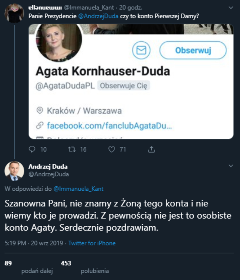 Andrzej Duda Twitter