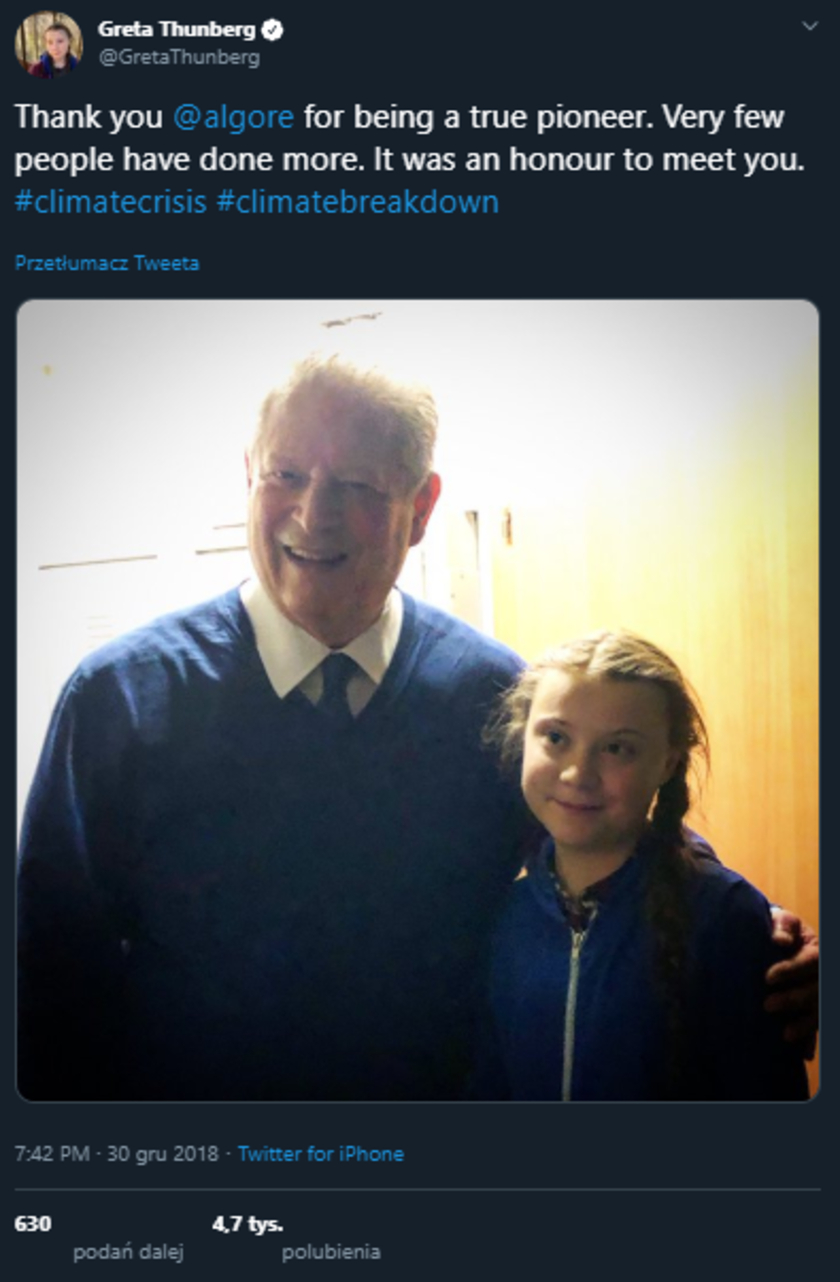 Greta Thunberg Al Gore