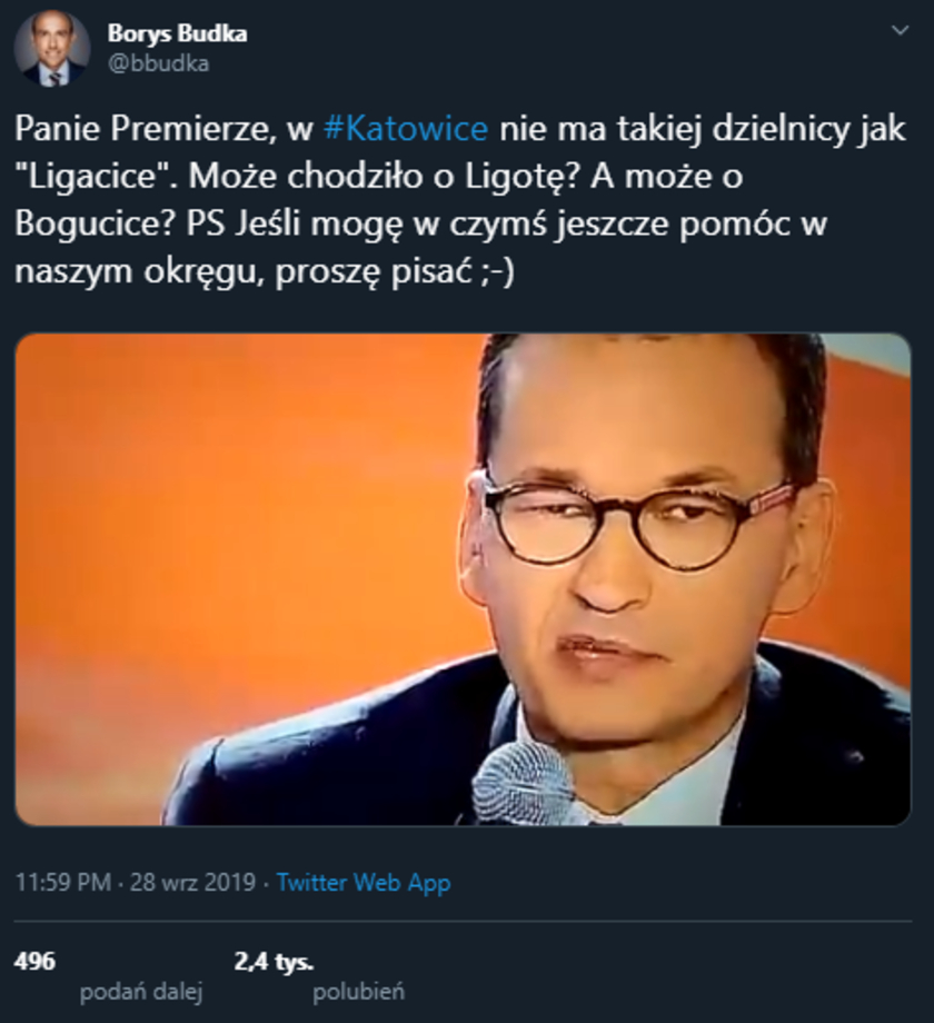 Mateusz Morawiecki Borys Budka