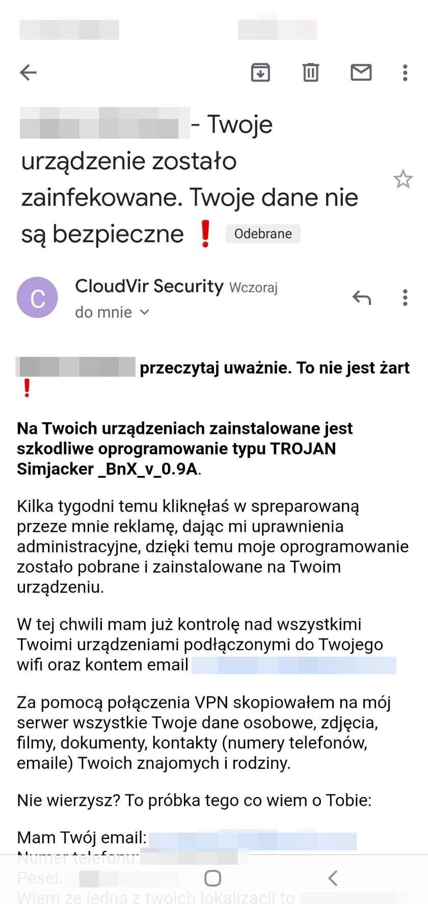 Oszuści mail