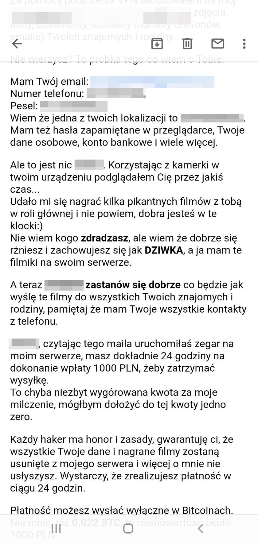 Oszuści e-mail