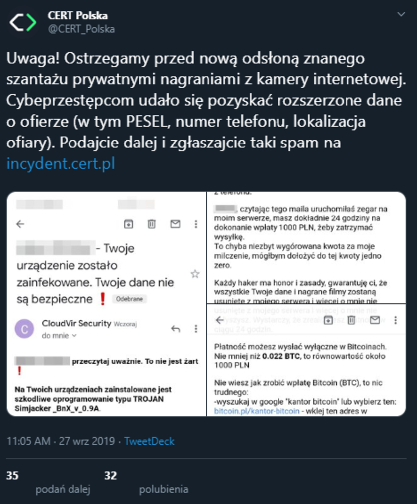 Oszuści szantaż