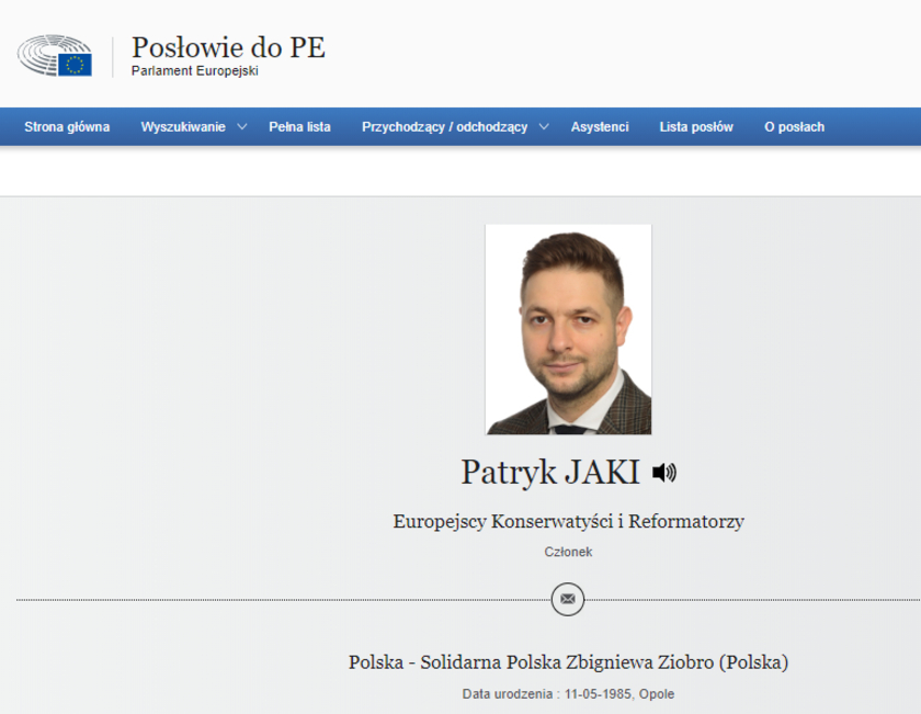 Patryk Jaki Solidarna Polska