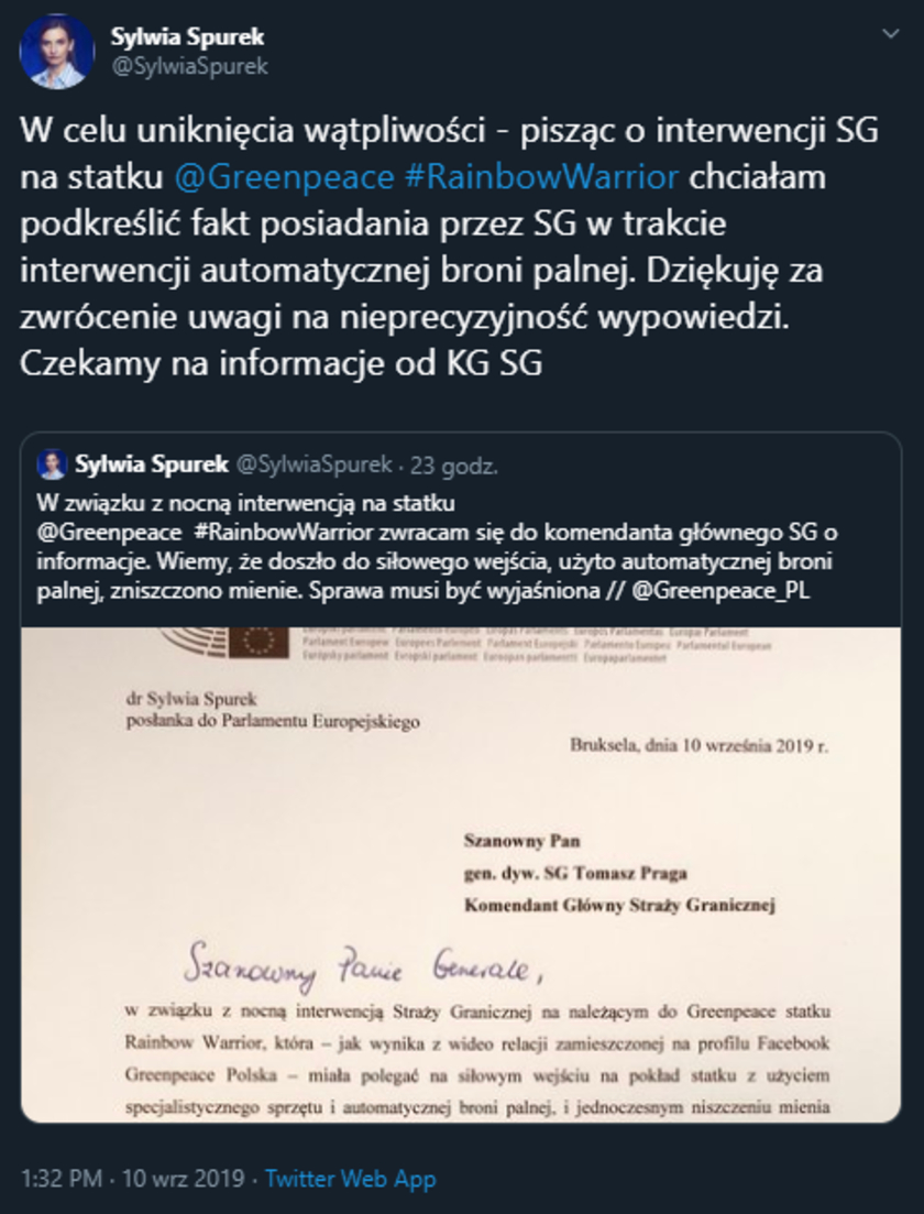 Sylwia Spurek Straż Graniczna