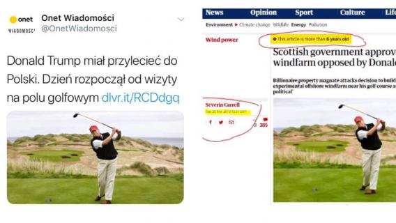 Donald Trump na polu golfowym