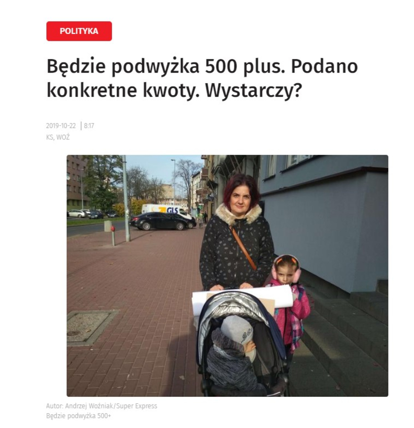 500 plus podwyżka