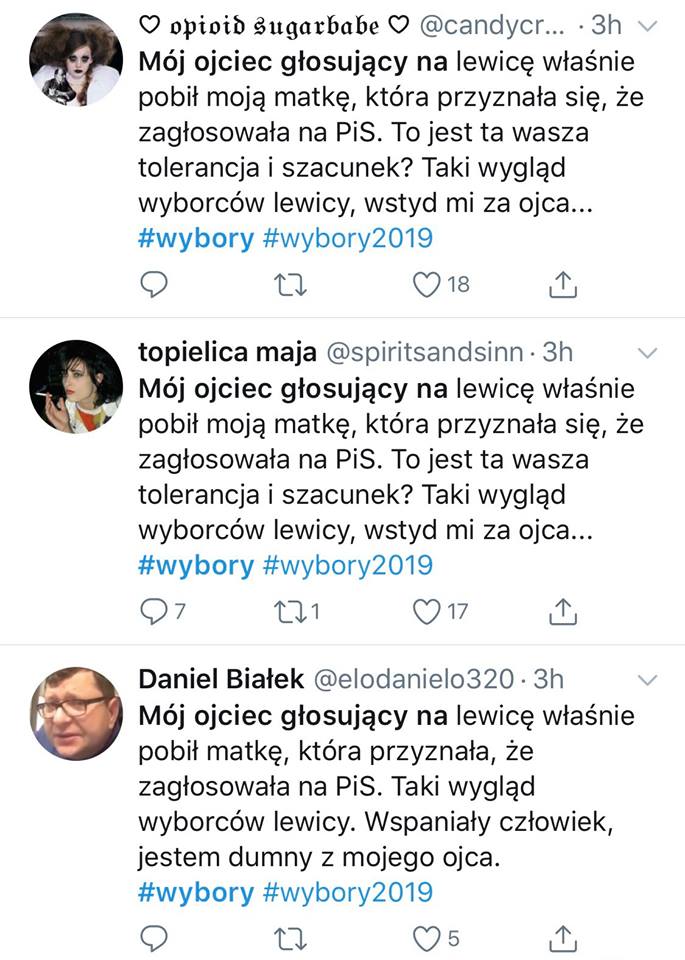 Twitter wybory 2019