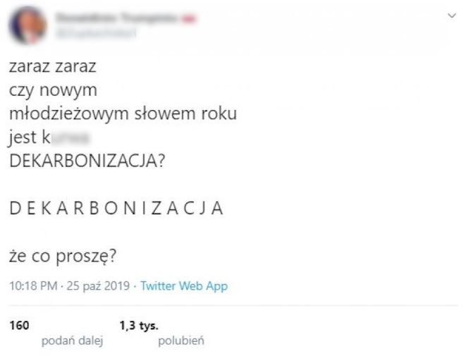 Dekarbonizacja słowo