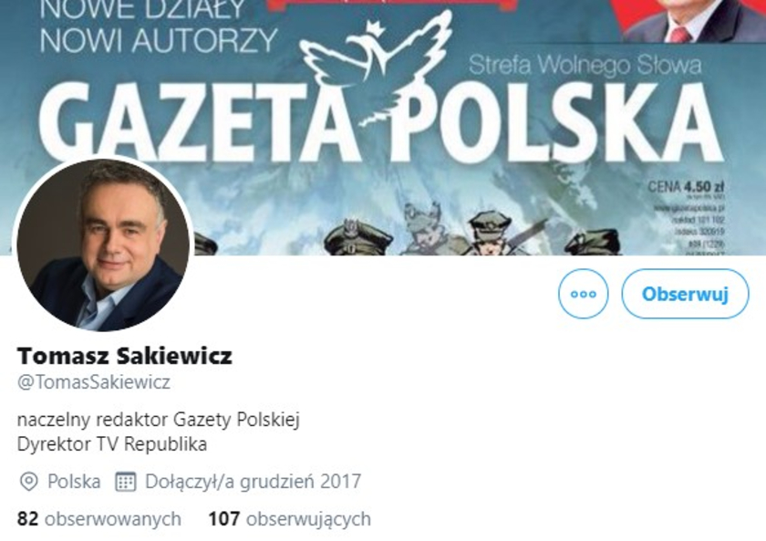 Tomasz Sakiewicz fake