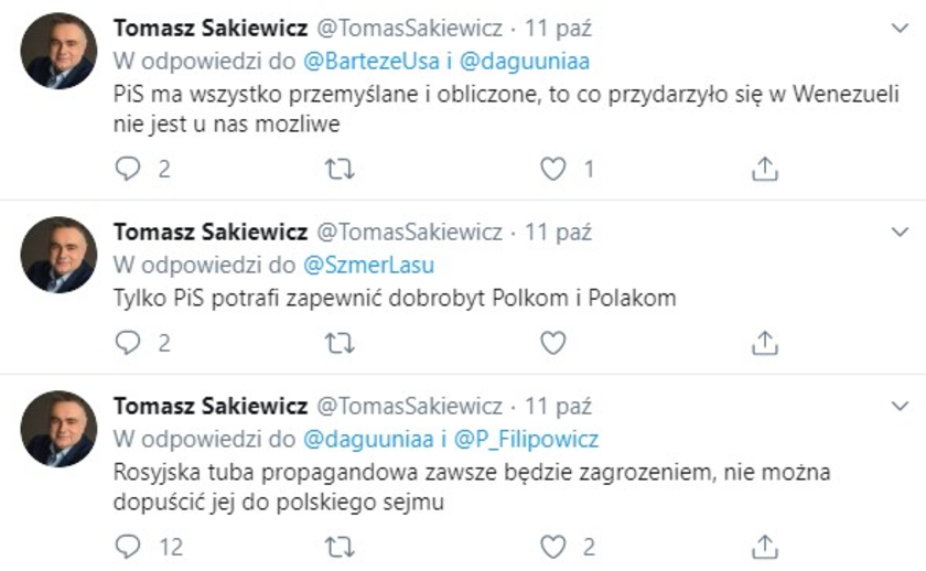 Tomasz Sakiewicz fejk konto