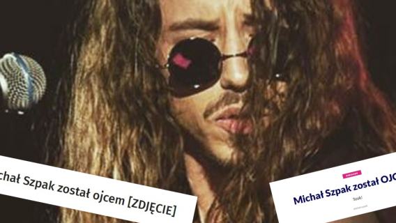 Michał Szpak dziecko