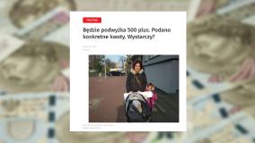 Super Express ogłosił podwyżkę 500 plus. Na razie to nic pewnego