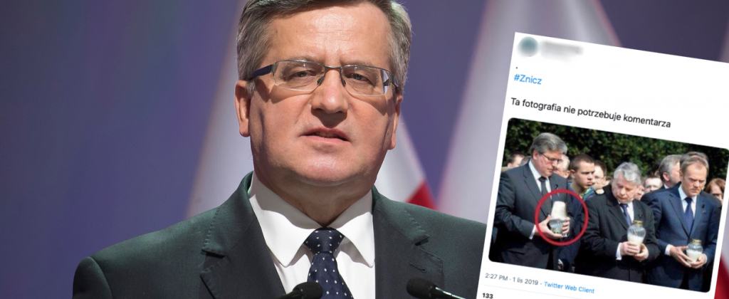 Bronisław Komorowski znicz