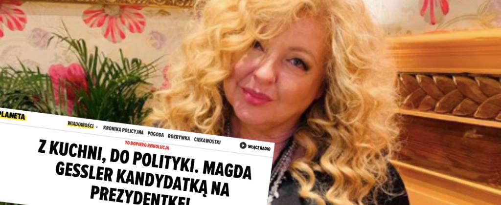 Magda Gessler wybory prezydenckie