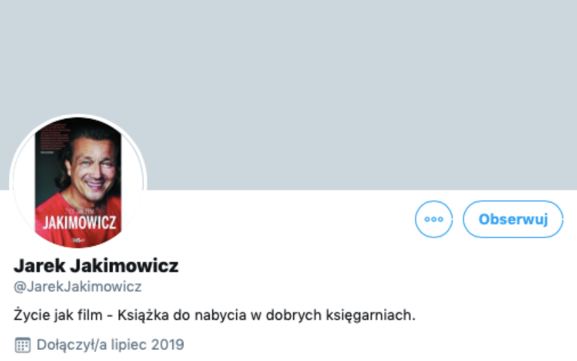 Jarosław Jakimowicz Twitter