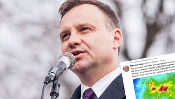 Pamiętacie zmanipulowany tekst z mapą z zanieczyszczeniami powietrza w Polsce? Udostępnił go prezydent Andrzej Duda