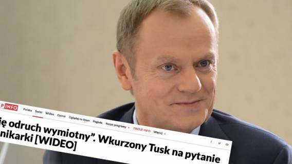 TVP Info włożyło w usta Donalda Tuska słowa, których nie wypowiedział. Poszło o “odruch wymiotny”