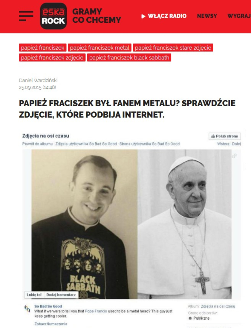 Papież Franciszek zdjęcie