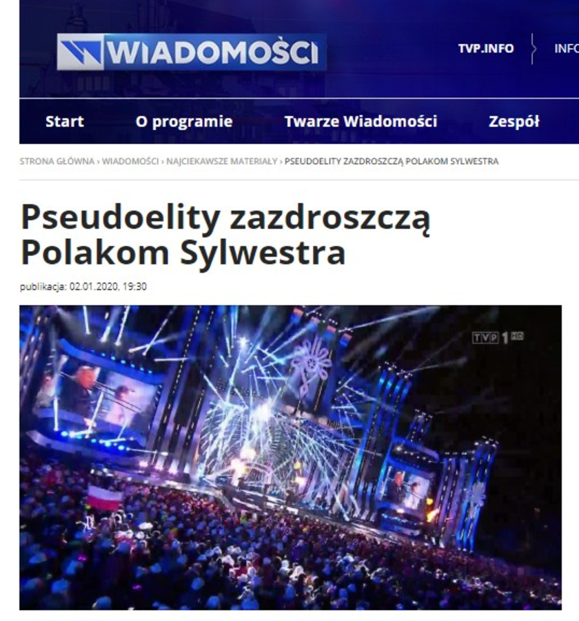 Wiadomości TVP Sylwester
