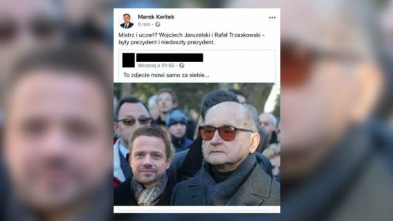 Rafał Trzaskowski na zdjęciu z Jaruzelskim? Poseł PiS rozpowszechniał fotomontaż